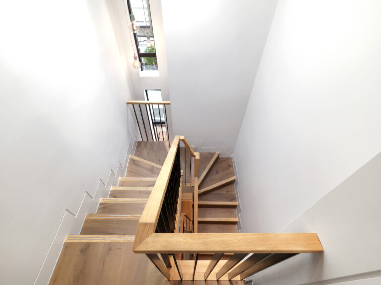 staircase Mayfair mews duplex