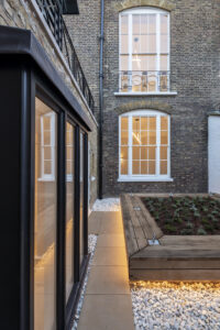 Marylebone garden green roofing