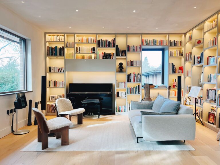 Library piano Highgrove sofa